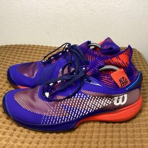 Wilson Kaos Rapide SFT Mens Sz 9 Blue Red Tennis Pickleball Shoes Sneakers